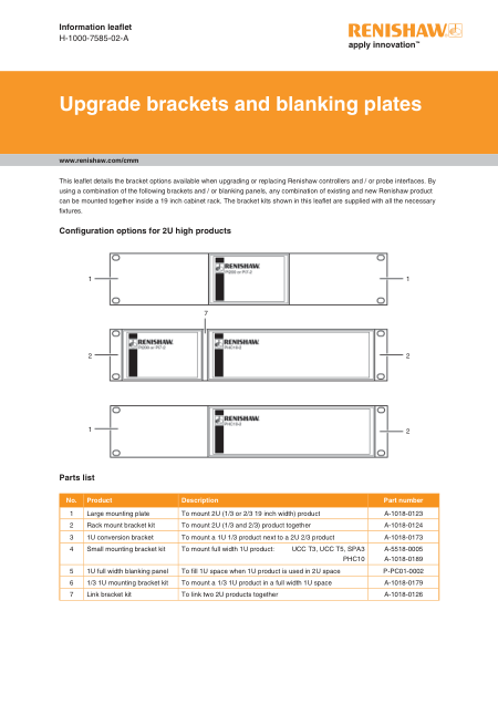 H-1000-7585_Upgrade_brackets_blanking_plates_leaflet